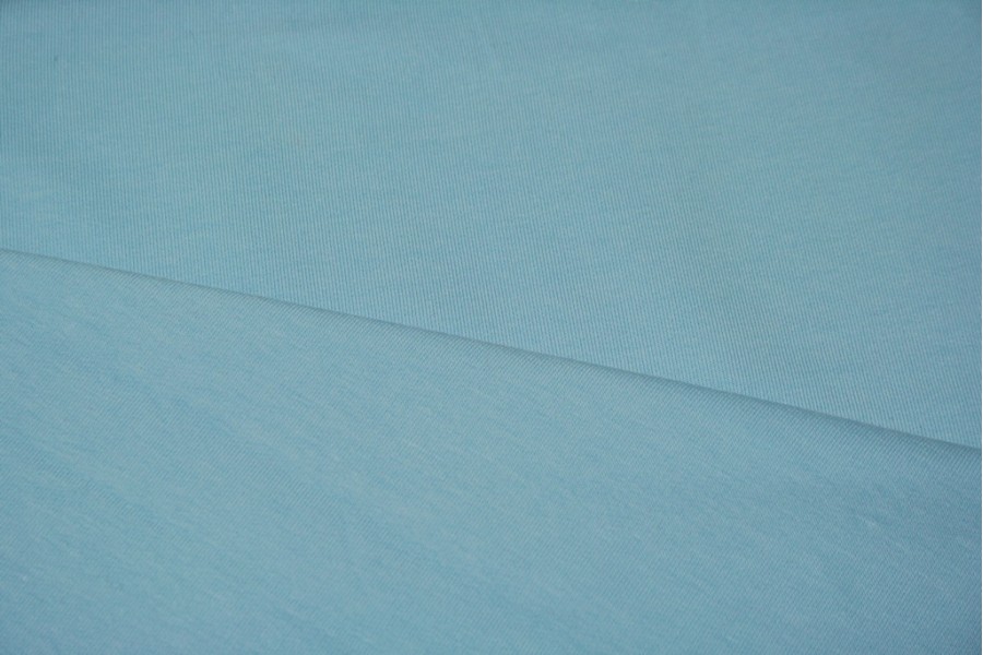 10cm Sommersweat uni - hellblau  (Grundpreis € 14,00/m)